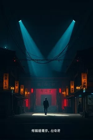 91影视首屏主推竖版海报，画面为夜色中的城市灯火与观影界面